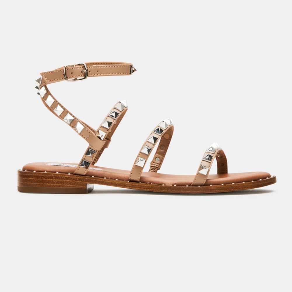 Steve Madden travel tan rockstud sandals — 6 - Picture 2 of 9